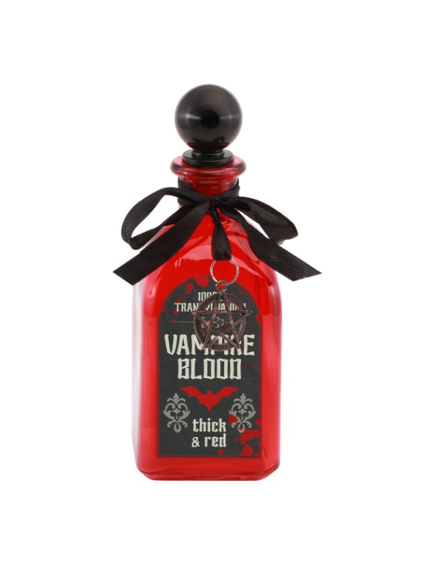 Flacon carré en verre rouge Vampire Blood