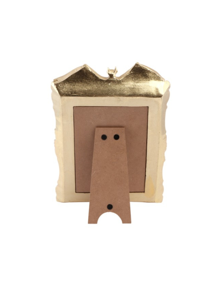 Cadre gothique doré avec chauve-souris – décoration Halloween 27 cm