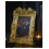 Cadre gothique doré avec chauve-souris – décoration Halloween 27 cm