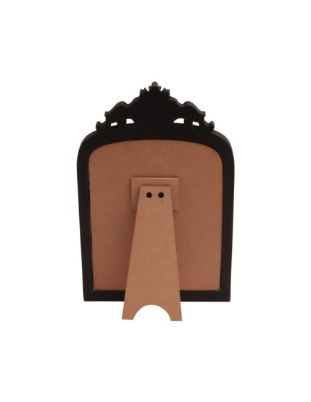 Cadre gothique noir couple de squelettes dansant – 35,5 cm