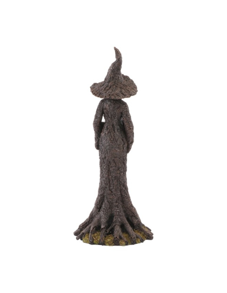 Statue sorcière de la forêt en résine avec citrouille – 40,5 cm