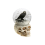 Boule à neige gothique corbeau, crâne et rose – 15,6 cm