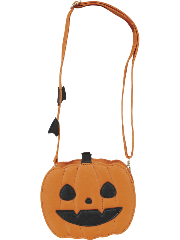 Sac citrouille Halloween orange et noir