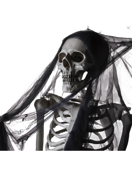 Toile d’araignée Halloween noire ignifugée et extensible – 60 g