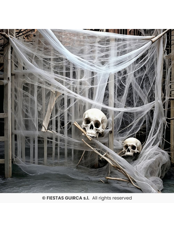 Toile d’araignée Halloween ignifugée 60 g –...