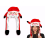 Bonnet Père Noël avec mouvement – rouge et blanc