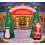 Arche de Noël gonflable lumineuse 300 cm avec Père Noël et pingouin