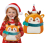 Peluche renne de Noël 22 × 30 cm en polyester