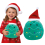 Peluche sapin de Noël décorative 19 x 33 cm