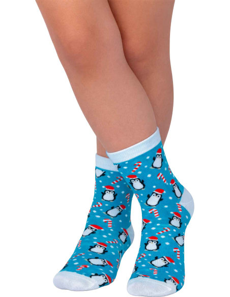 Chaussettes enfant en coton à motifs de Noël