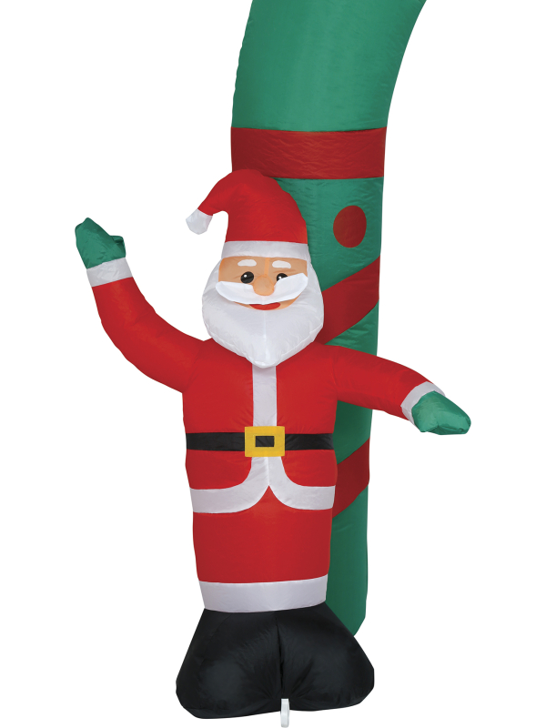 Arche de Noël gonflable XXL 240 cm avec Père Noël et bonhomme de neige