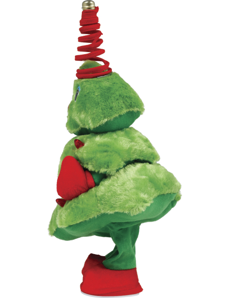 Automate sapin de Noël animé et sonore qui répète la voix – 40 cm