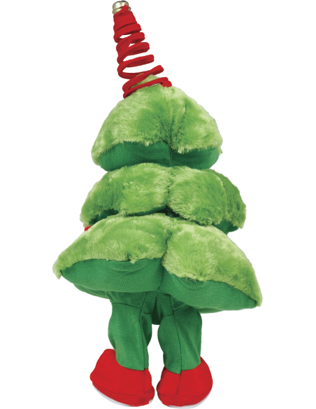 Automate sapin de Noël animé et sonore qui répète la voix – 40 cm