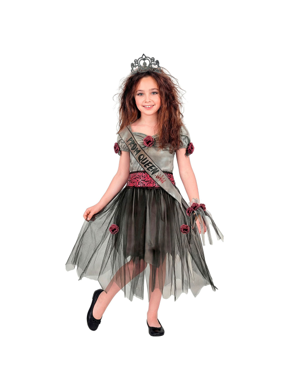 Détail du bandeau PROM QUEEN du déguisement zombie