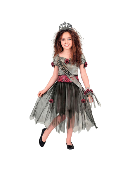 Détail du bandeau PROM QUEEN du déguisement zombie