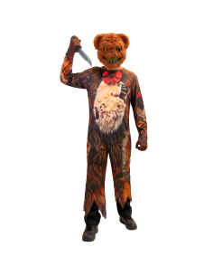 Déguisement ourson zombie garçon marron avec masque d’ours