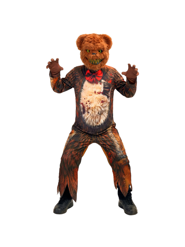 Combinaison ourson zombie garçon marron pour Halloween