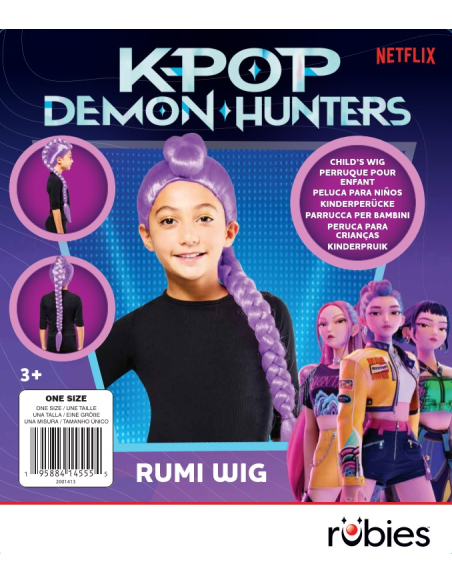 Perruque Rumi enfant – KPop Demon Hunters officielle