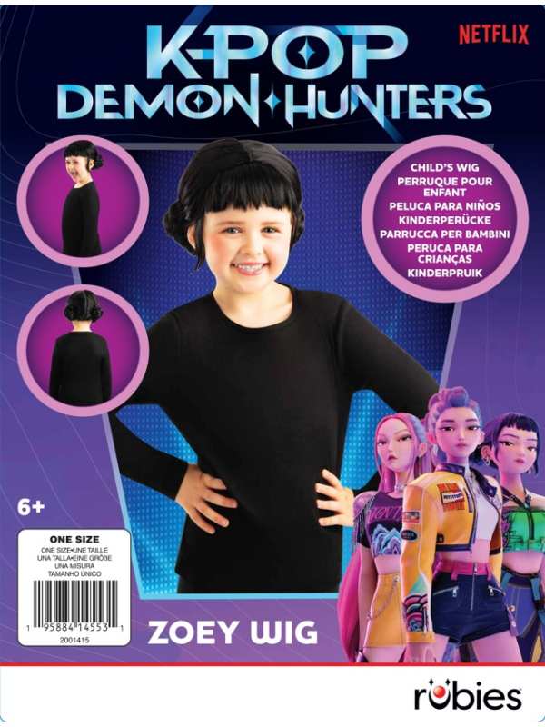 Perruque Zoey enfant – KPop Demon Hunters officielle