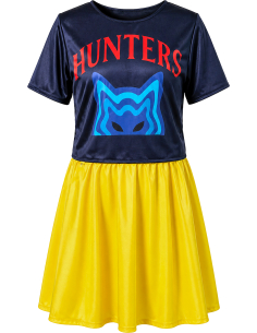Déguisement K-pop Hunter Lite femme – jupe jaune et T-shirt