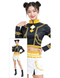 Déguisement K-pop Silver Lite adolescente 14-16 ans face 2
