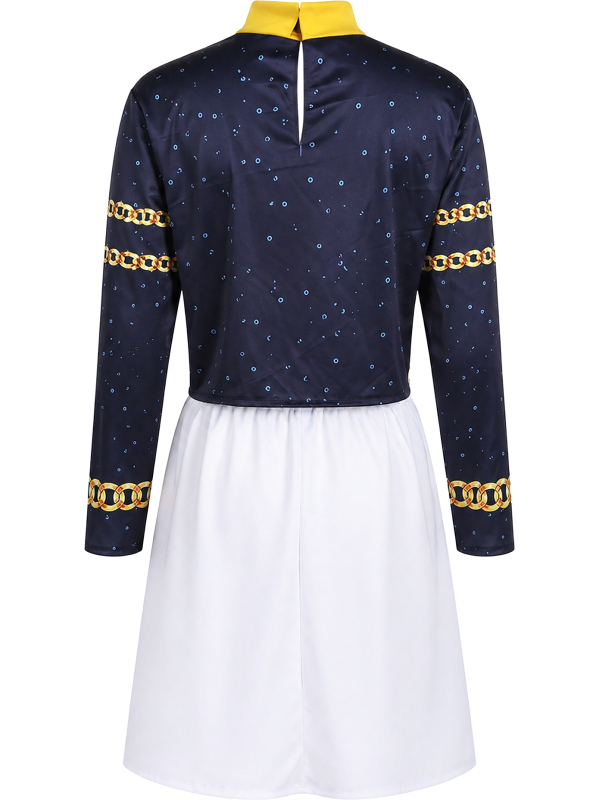 Déguisement K-pop Silver Lite femme – veste noire et jupe blanche