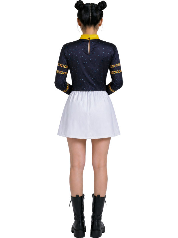 Déguisement K-pop Silver Lite femme – veste noire et jupe blanche