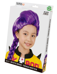Perruque K-pop enfant violette à longue tresse – Mystic Braid 2