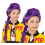 Perruque K-pop enfant violette à longue tresse – Mystic Braid