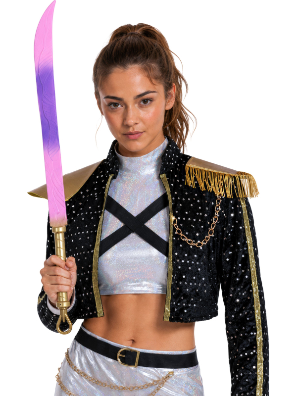 Épée K-pop Pop Star Hunter rose et violette 81,5 cm Guirca