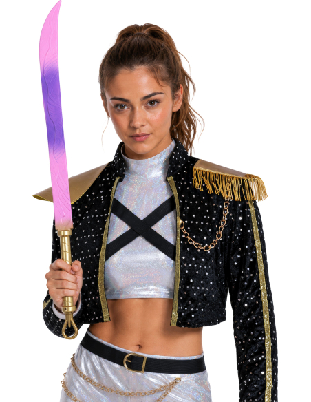 Épée K-pop Pop Star Hunter rose et violette 81,5 cm Guirca