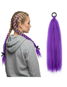 Mèche cheveux fuchsia K-pop 60 cm Guirca 2