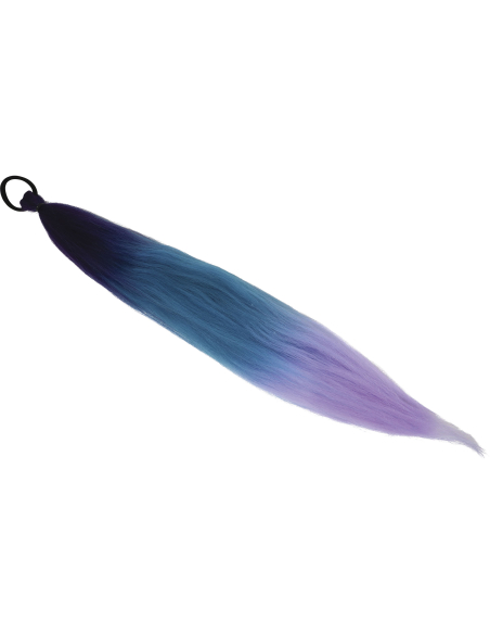 Mèche cheveux dégradée K-pop lilas, bleu et rose 67 cm