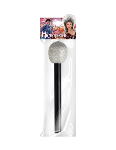 Micro factice pailleté 26 cm pour déguisement chanteuse, disco et K-pop 2