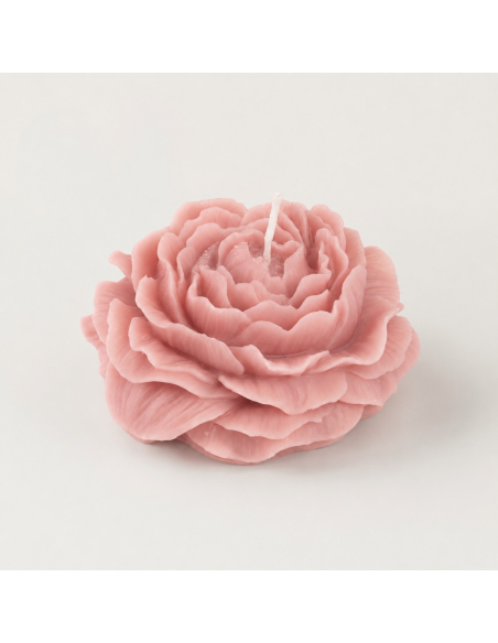 Bougie camélia rose Nymphea 10,3 cm – décoration de table romantique