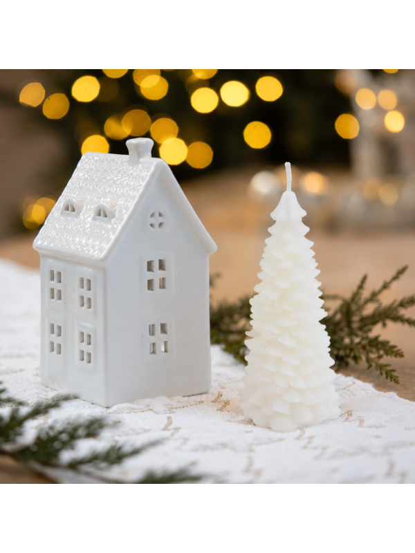 Bougie sapin blanc en paraffine – 12,8 cm