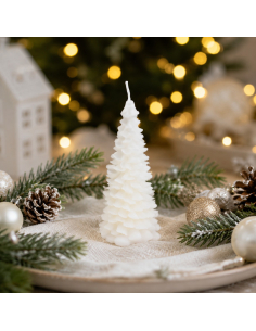 Bougie sapin blanc en paraffine – 12,8 cm