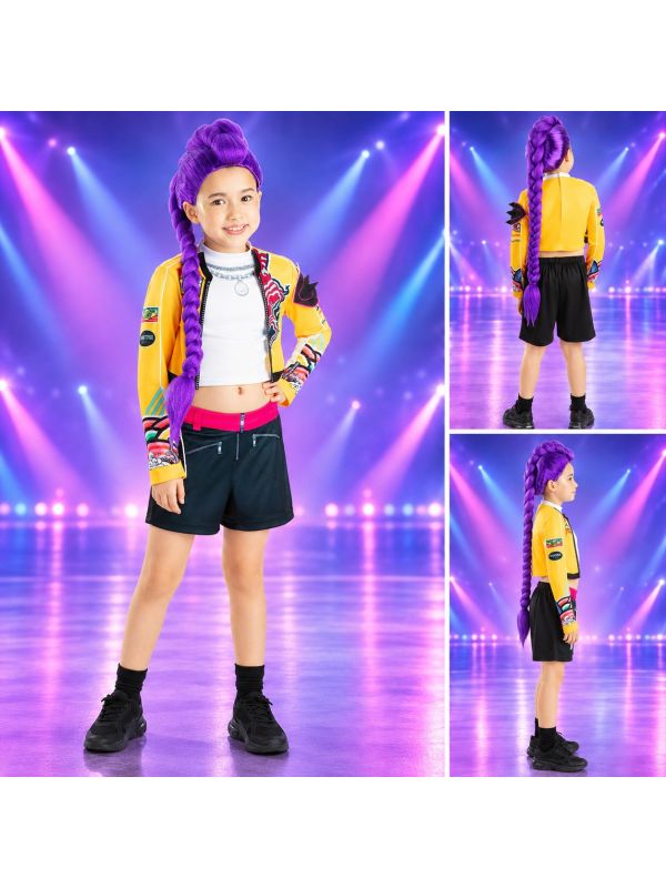Perruque Rumi enfant – KPop Demon Hunters officielle