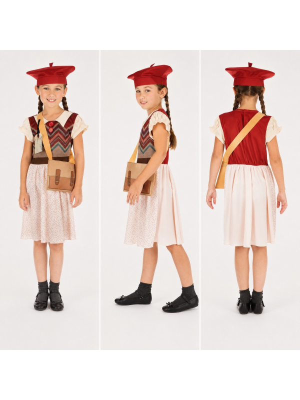 Déguisement écolière fille années 40 – Seconde Guerre mondiale