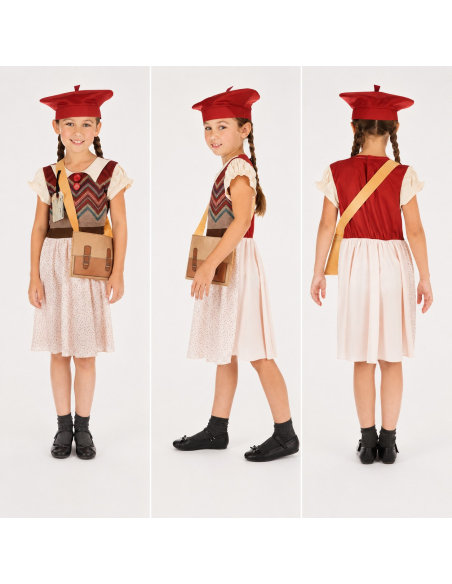 Déguisement écolière fille années 40 – Seconde Guerre mondiale