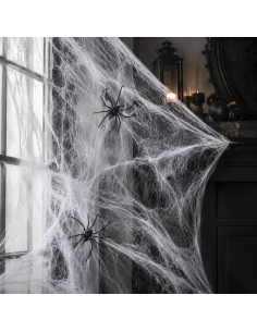Toile d’araignée Halloween blanche 240 g – extensible jusqu’à 80 m²