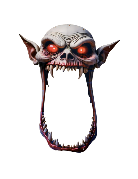 Décoration de porte monstre géante en tissu 162 x 195 cm – Halloween