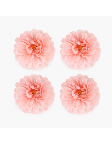 4 dahlias artificiels rose Nymphea 8,5 cm – décoration florale