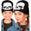 Bonnet tête de mort enfant Halloween – Noir et blanc