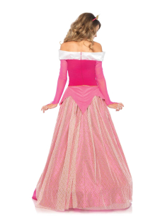 Déguisement princesse Aurore femme rose – robe et couronne 2