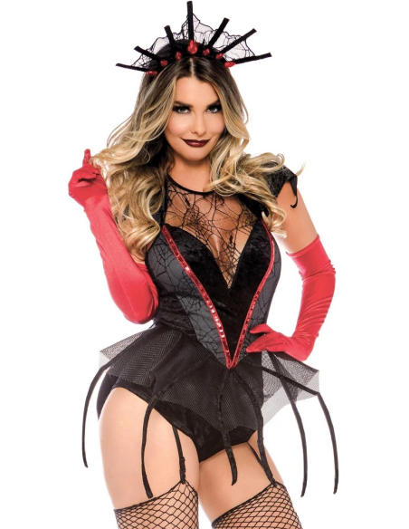 Déguisement Reine araignée sexy femme noir Halloween
