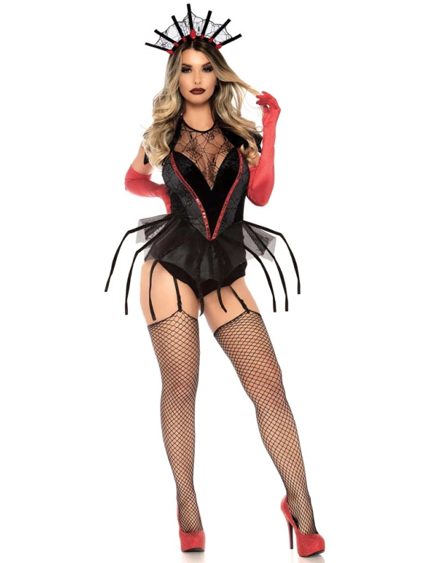 Déguisement Reine araignée sexy femme noir Halloween