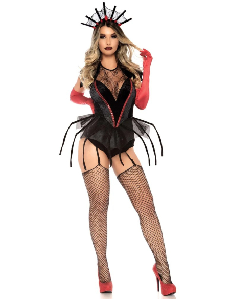 Déguisement Reine araignée sexy femme noir Halloween