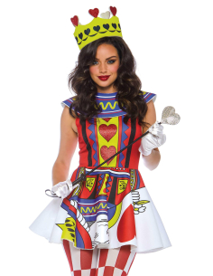 Déguisement Reine de Cœur femme original – robe de cartes