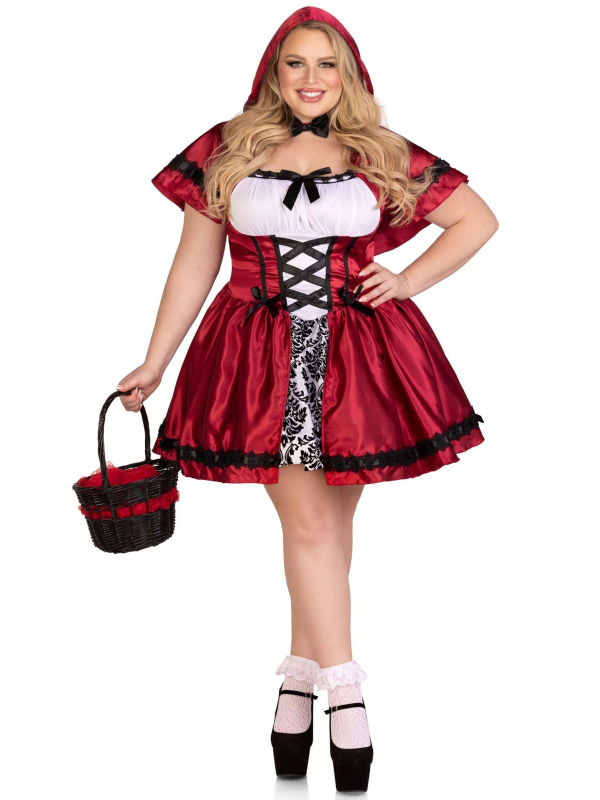 Déguisement Chaperon rouge gothique femme grande taille